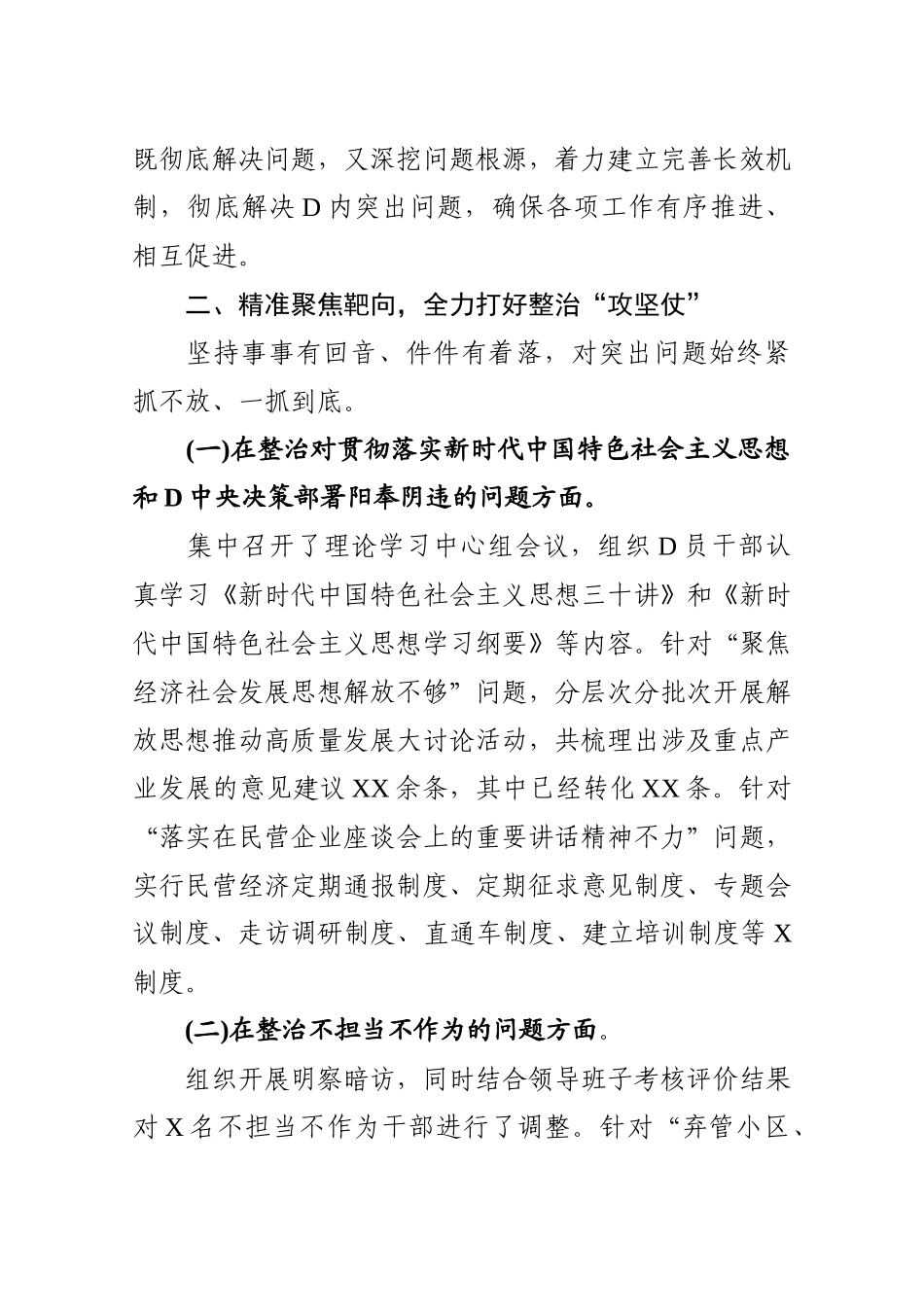 主题教育专项整治回头看工作总结报告_第2页