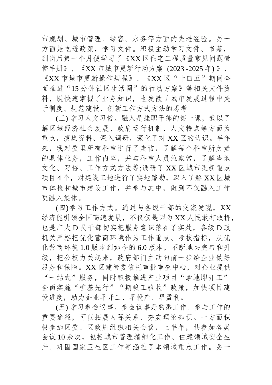 2023年挂职干部的工作汇报_第2页