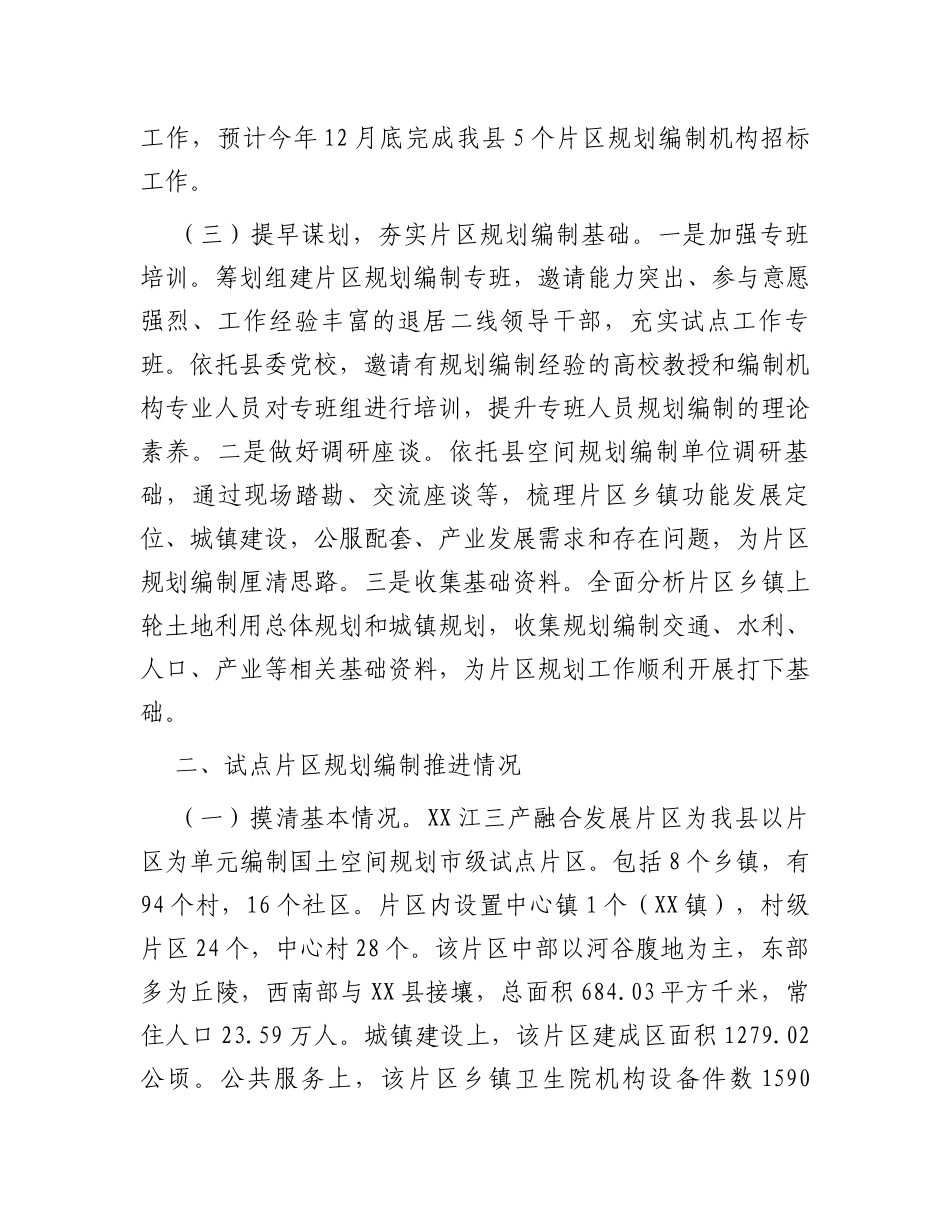 国土空间规划工作开展情况汇报材料_第2页