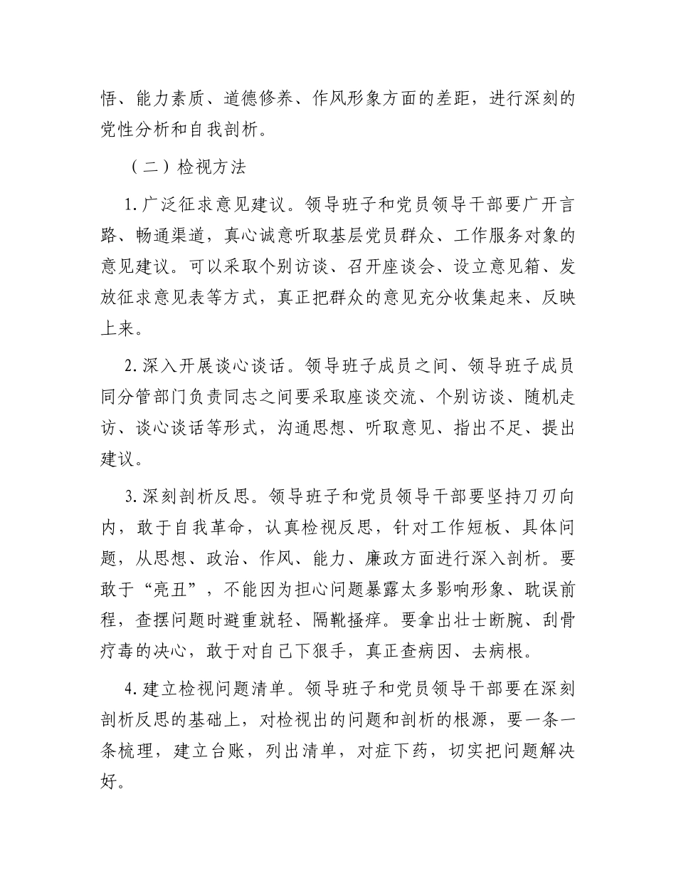 2023年主题教育检视问题工作方案_第3页