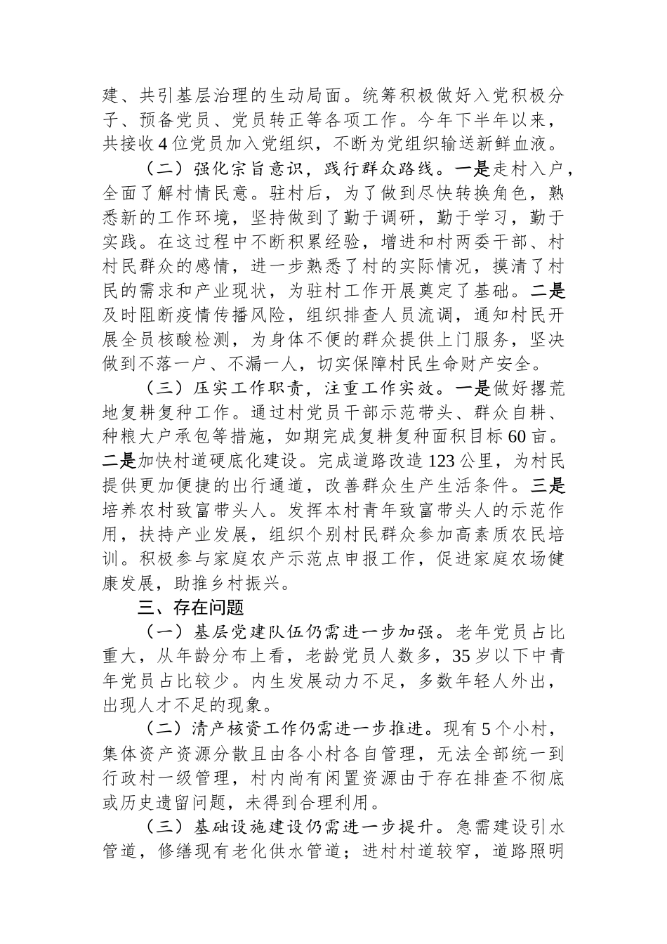 2023年驻村第一书记工作总结(1)_第2页