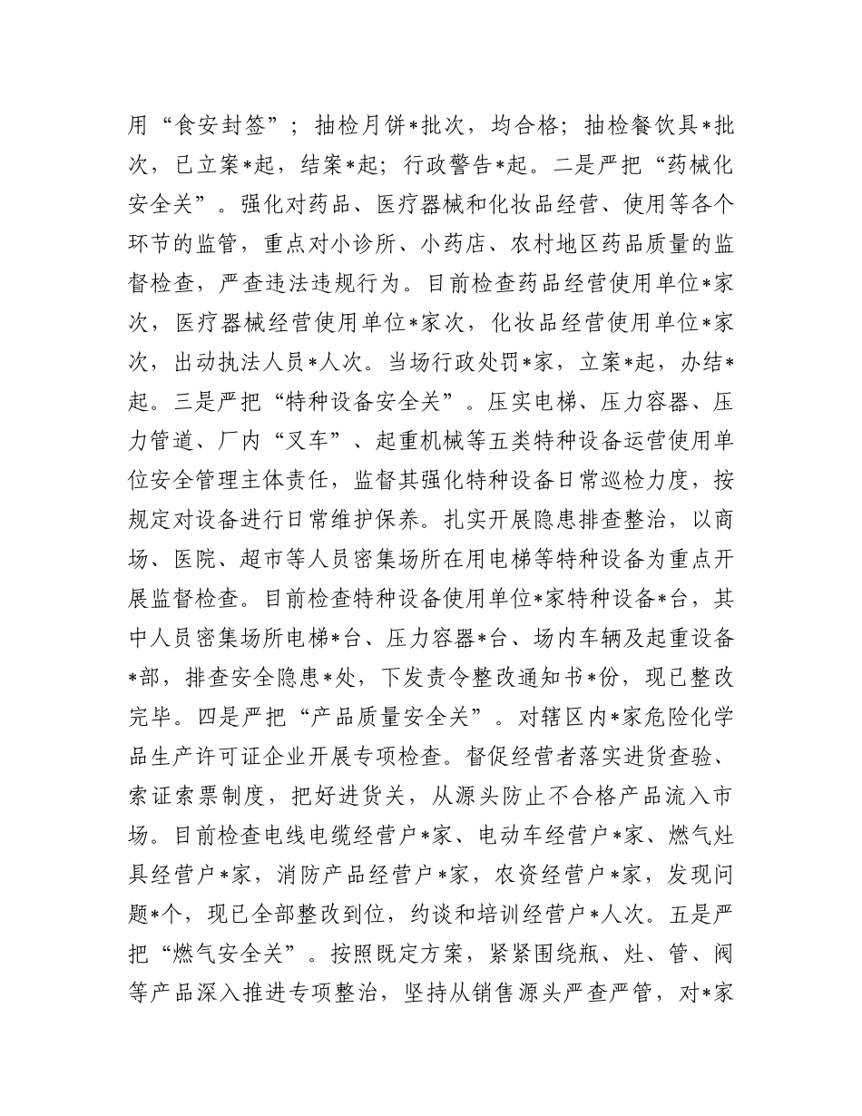 市场监管局“两节”期间工作汇报_第2页