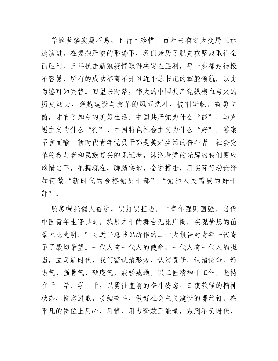 读书班发言：锚定目标再次出发厉奋发勇毅前行_第2页