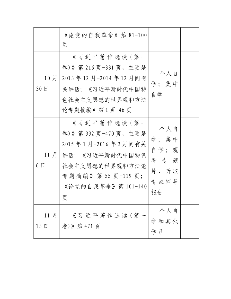 2023年第二批主题教育党员干部个人学习计划表_第2页