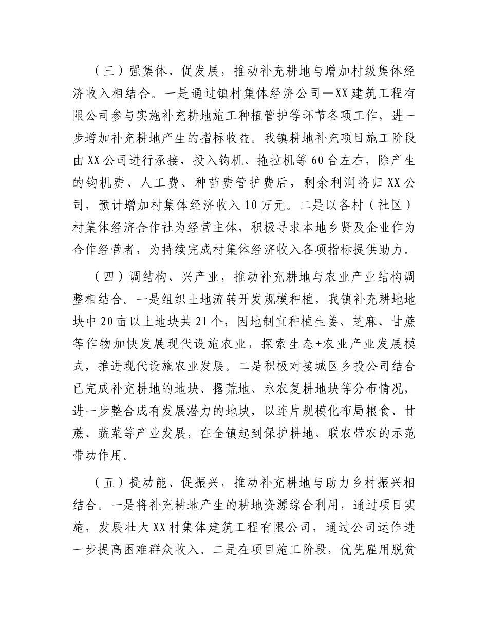 乡镇开展耕地保护工作情况汇报_第3页