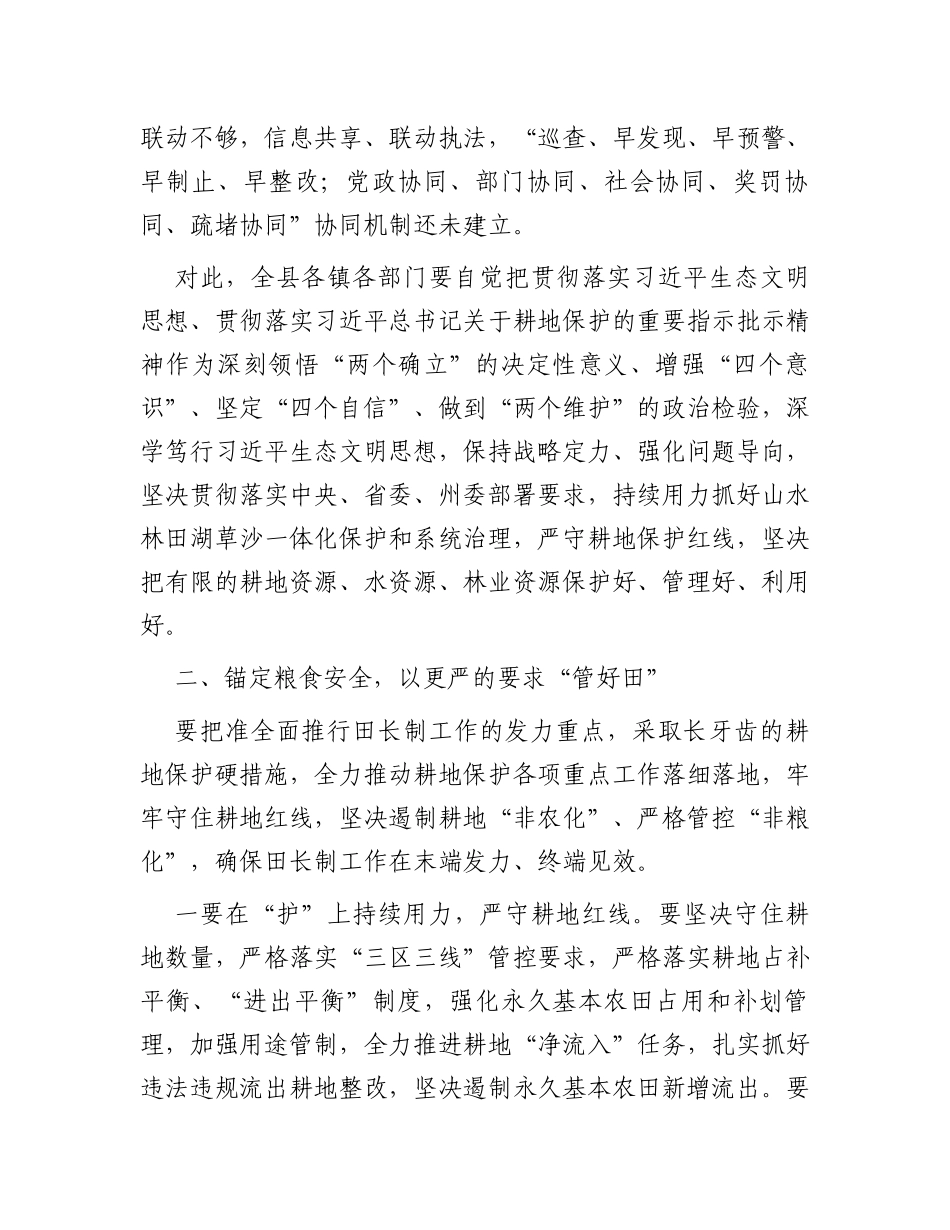 在2023年县田长制林长制暨县河长全体会议上的讲话_第3页