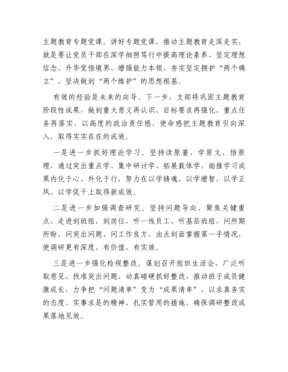 党支部主题教育阶段性总结_第3页