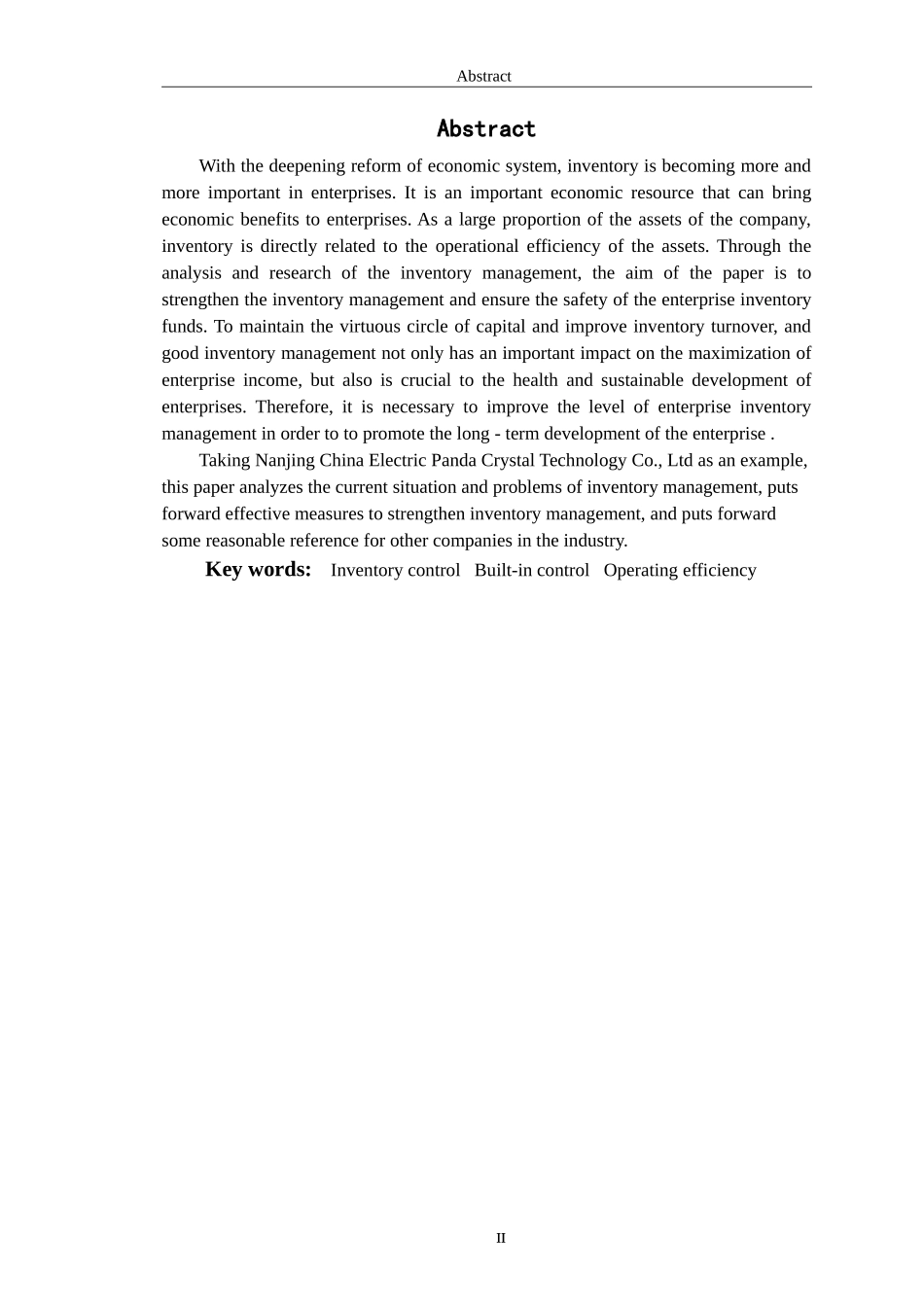 论企业存货管理-以南京中电熊猫晶体科技有限公司为例_第2页