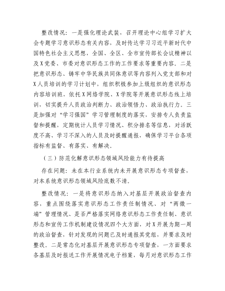 意识形态工作责任制落实情况督查整改报告_第3页