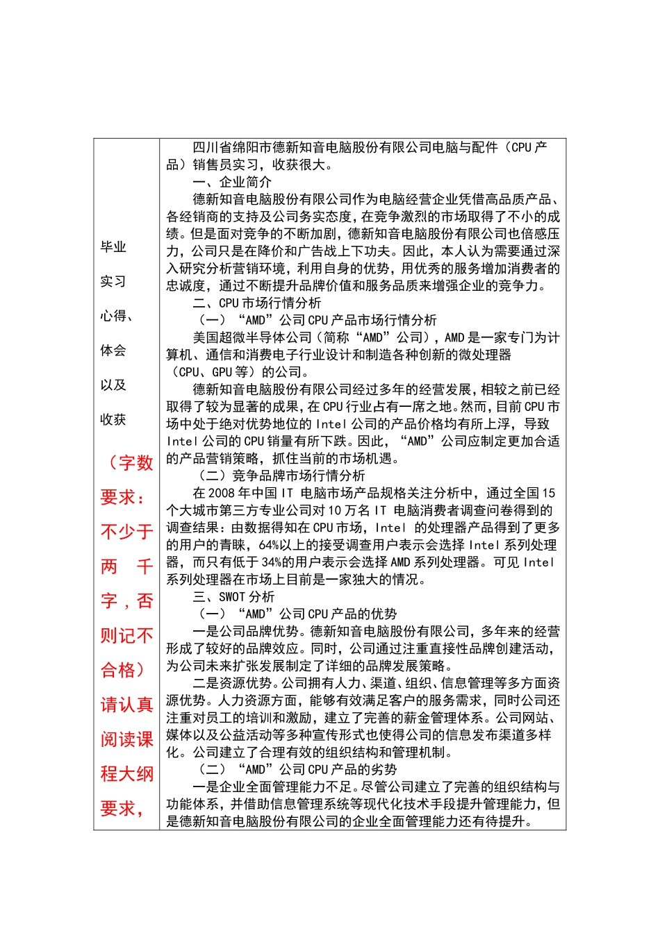 绵阳市德新知音电脑股份有限公司实习报告_第2页