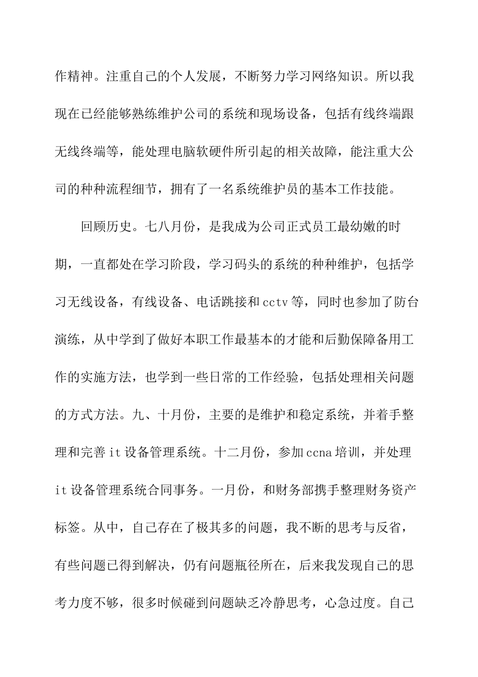 IT个人年终工作总结大全_第2页