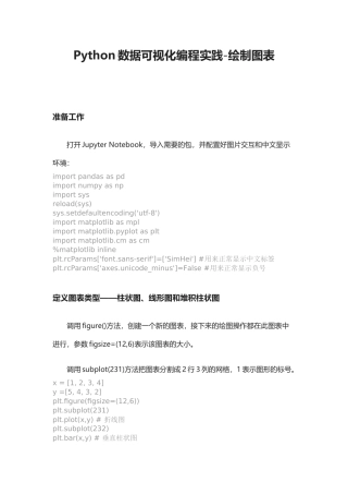 Python数据可视化编程实践绘制图表