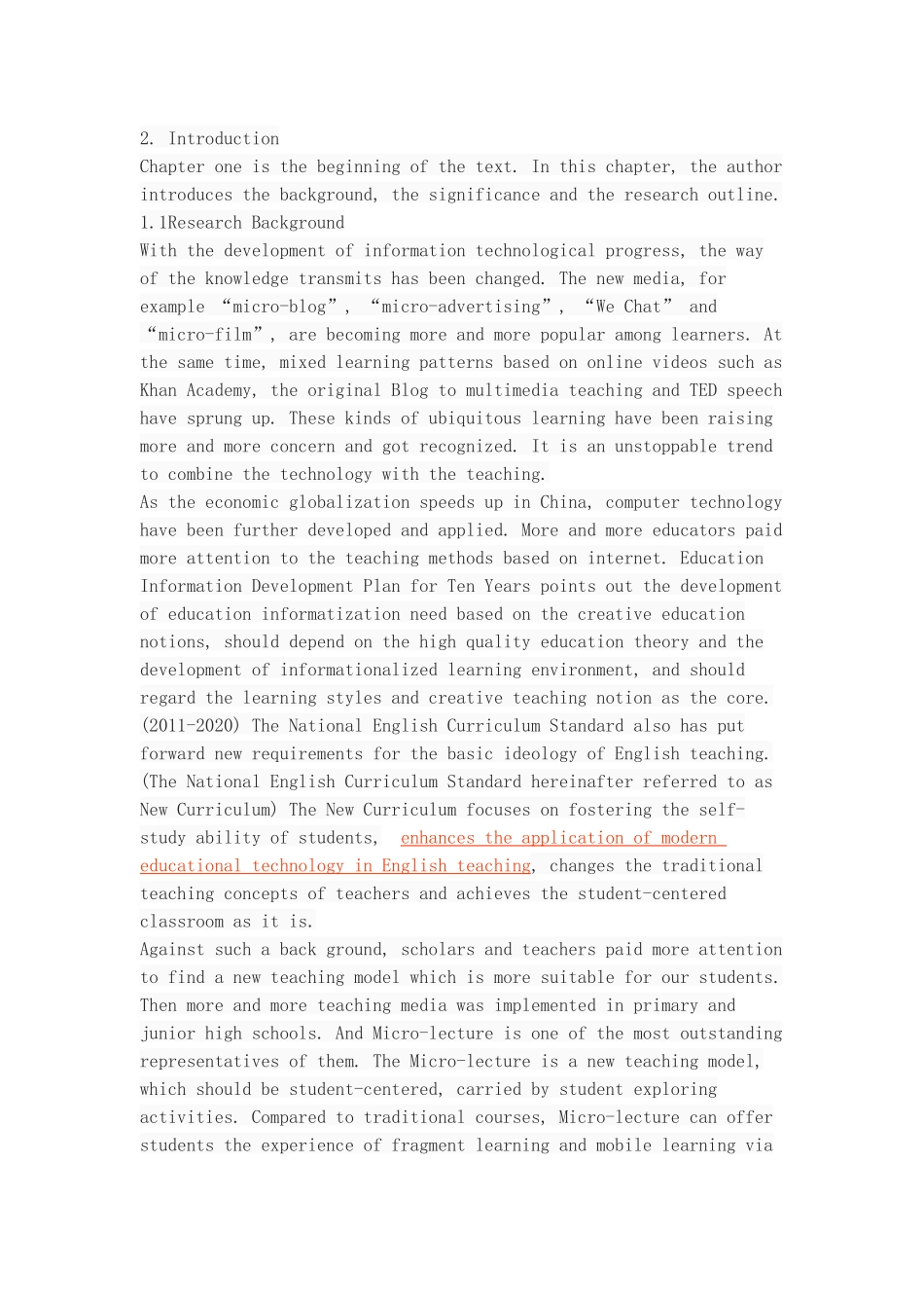 微课在初中英语教学中的应用现状及前景探究_第2页