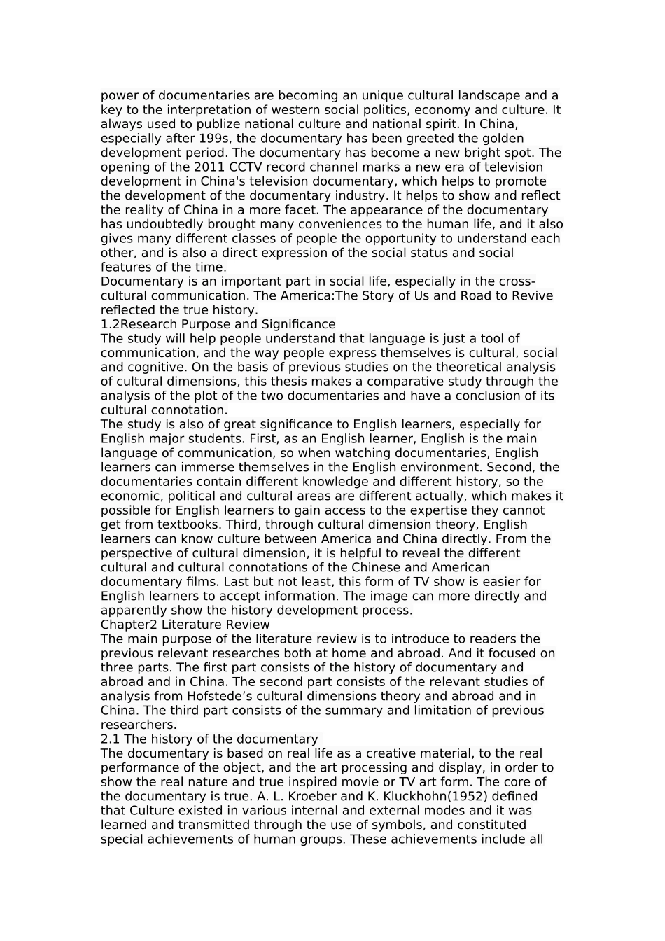 文化维度视角下中美纪录片的比较研究——以〈美国：我们的故事〉和〈复兴之路〉为例_第3页