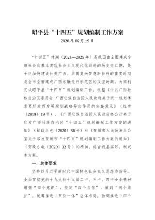 XXXX县“十四五”规划编制工作方案 (2)