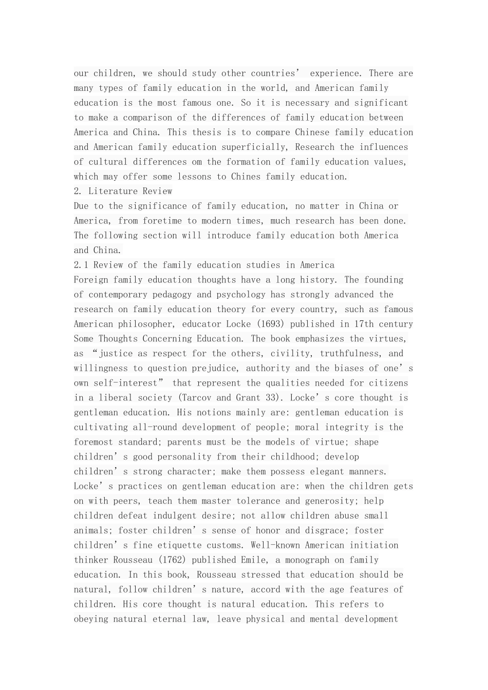 中美家庭教育价值观差异的研究_第3页