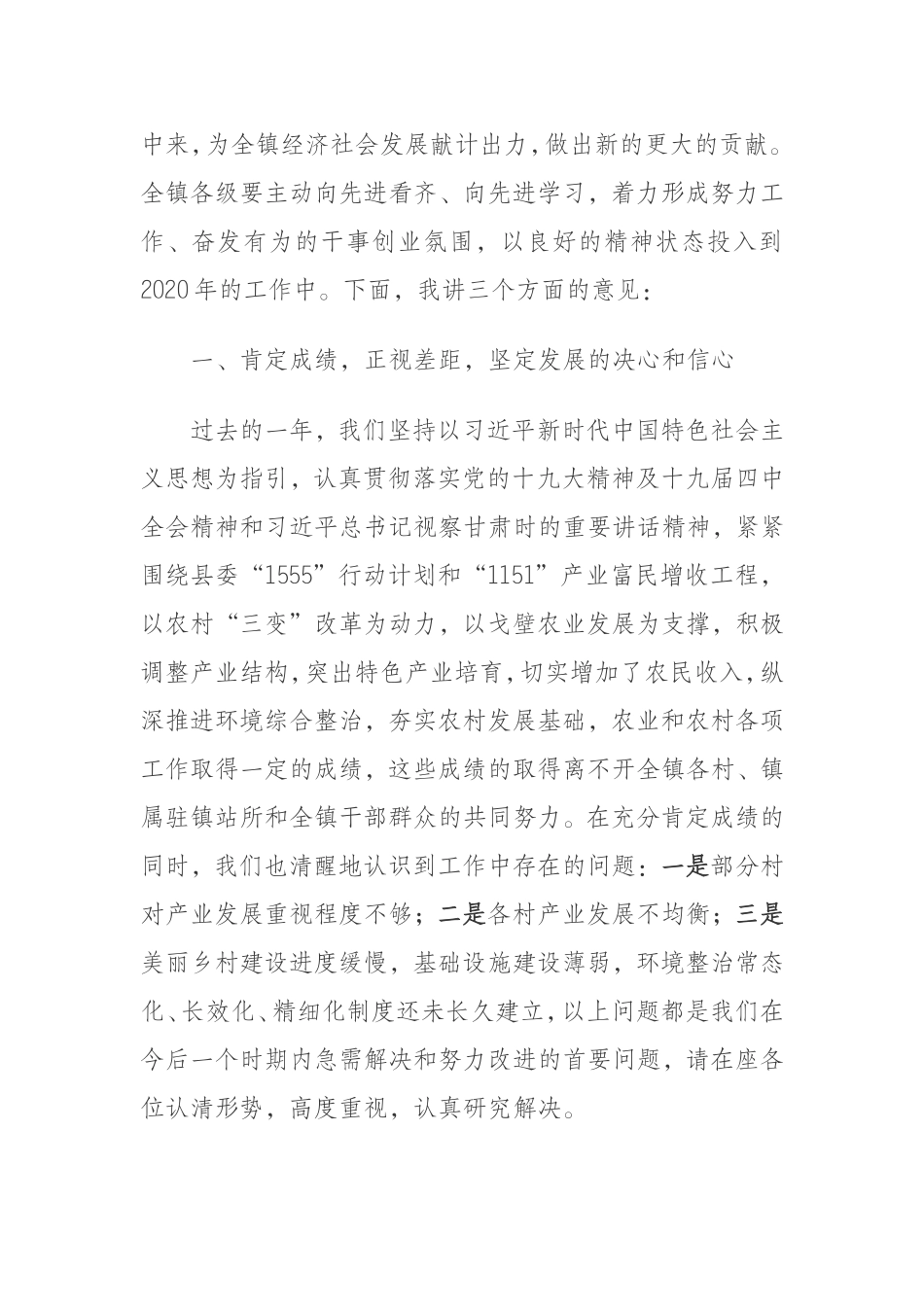 在乡镇2020年农业和农村经济 工作会议上的讲话_第2页