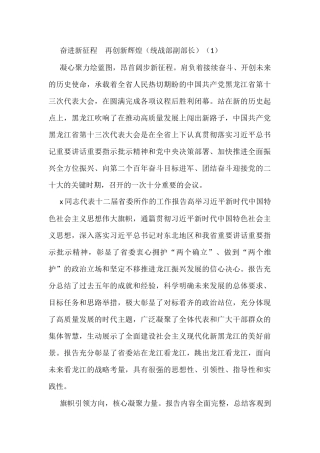 学习黑龙江十三次党代会精神心得体会范文5篇