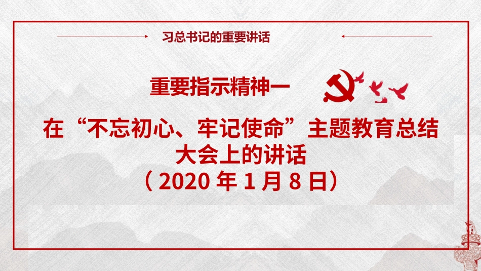 学习总书记重要指示批示精神再学习再落实再提升主题党日活动 ._第2页