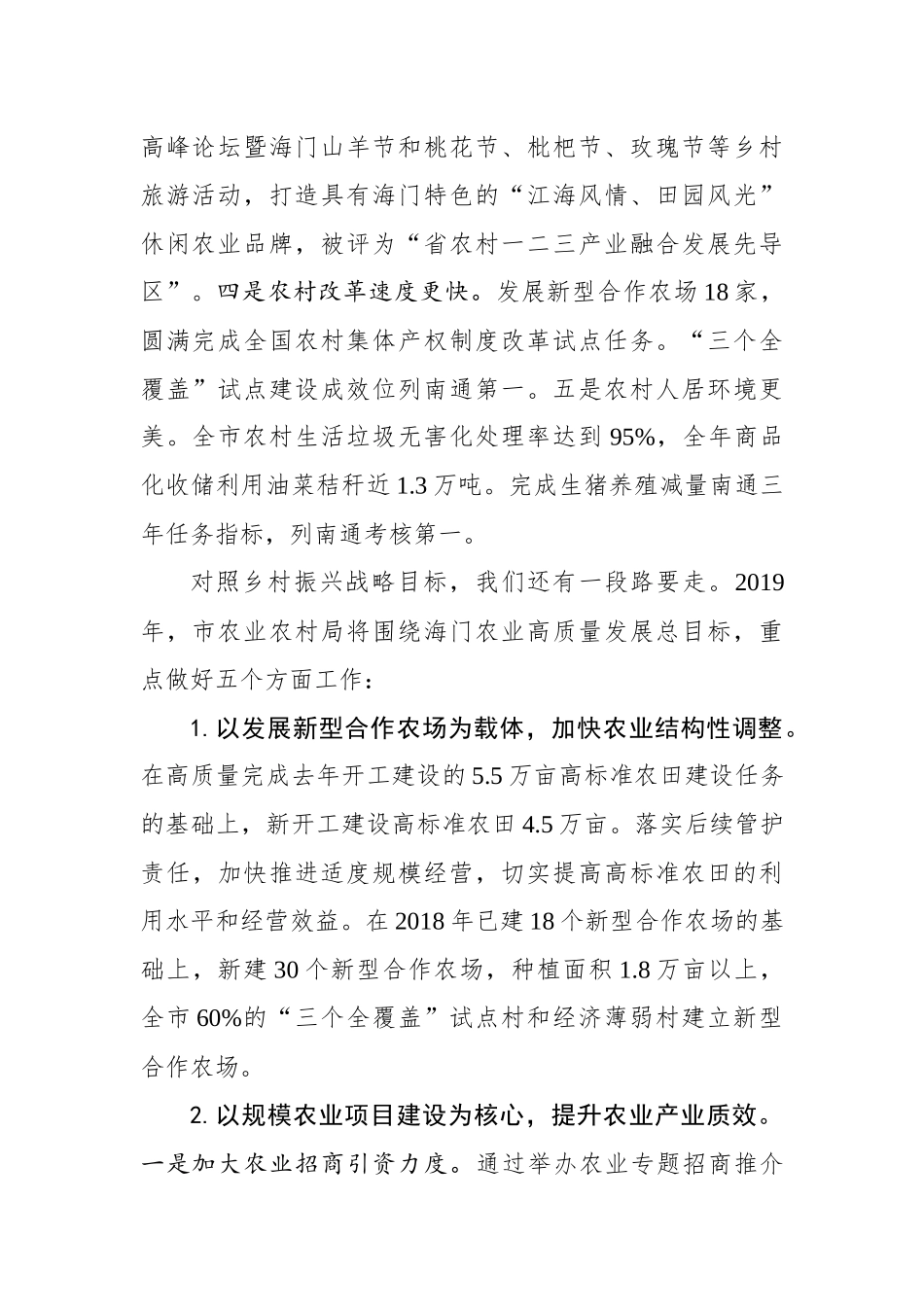紧盯目标 聚焦主线 决战决胜高水平全面建成小康社会——在全市乡村振兴推进大会上讲话_转换_第2页