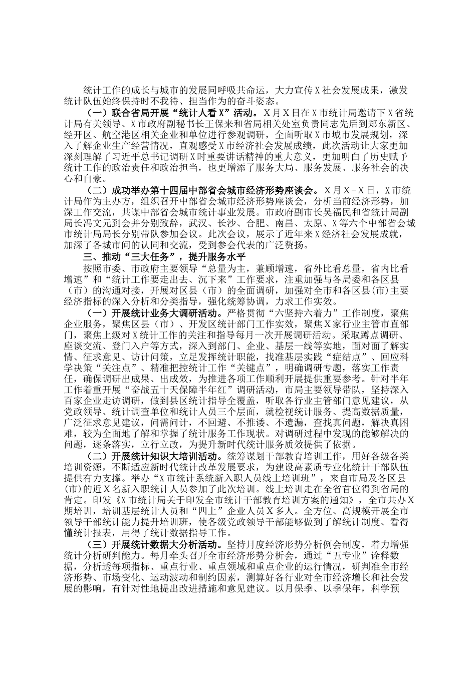 2021年X市统计局工作总结_第2页