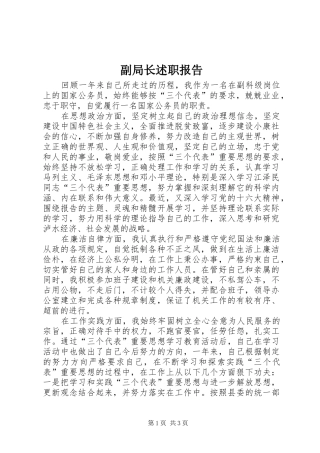 2024年副局长述职报告