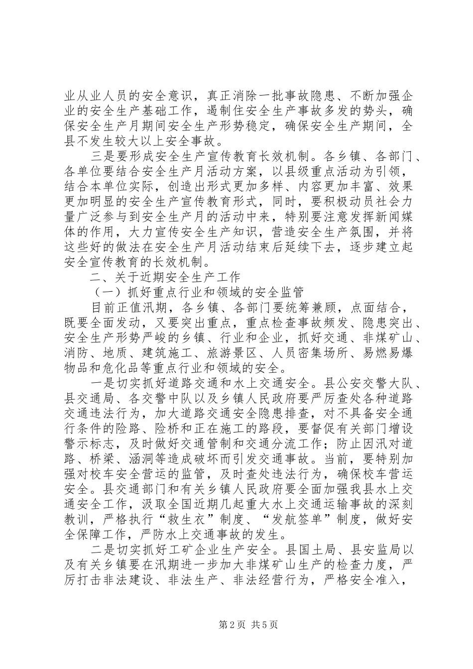2024年副县长安全生产会议发言_第2页