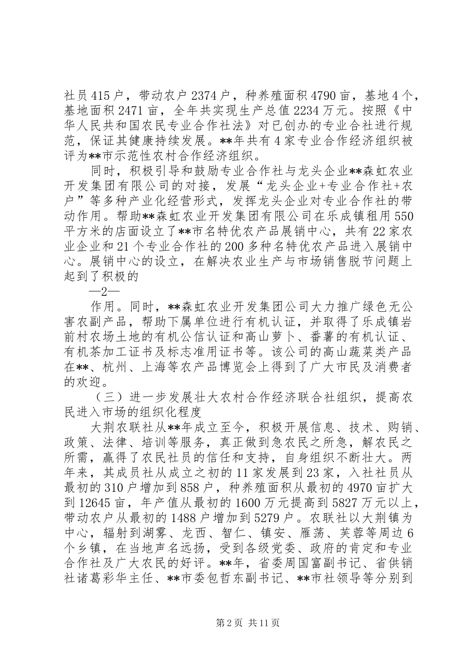 2024年供销合作社工作总结_第2页