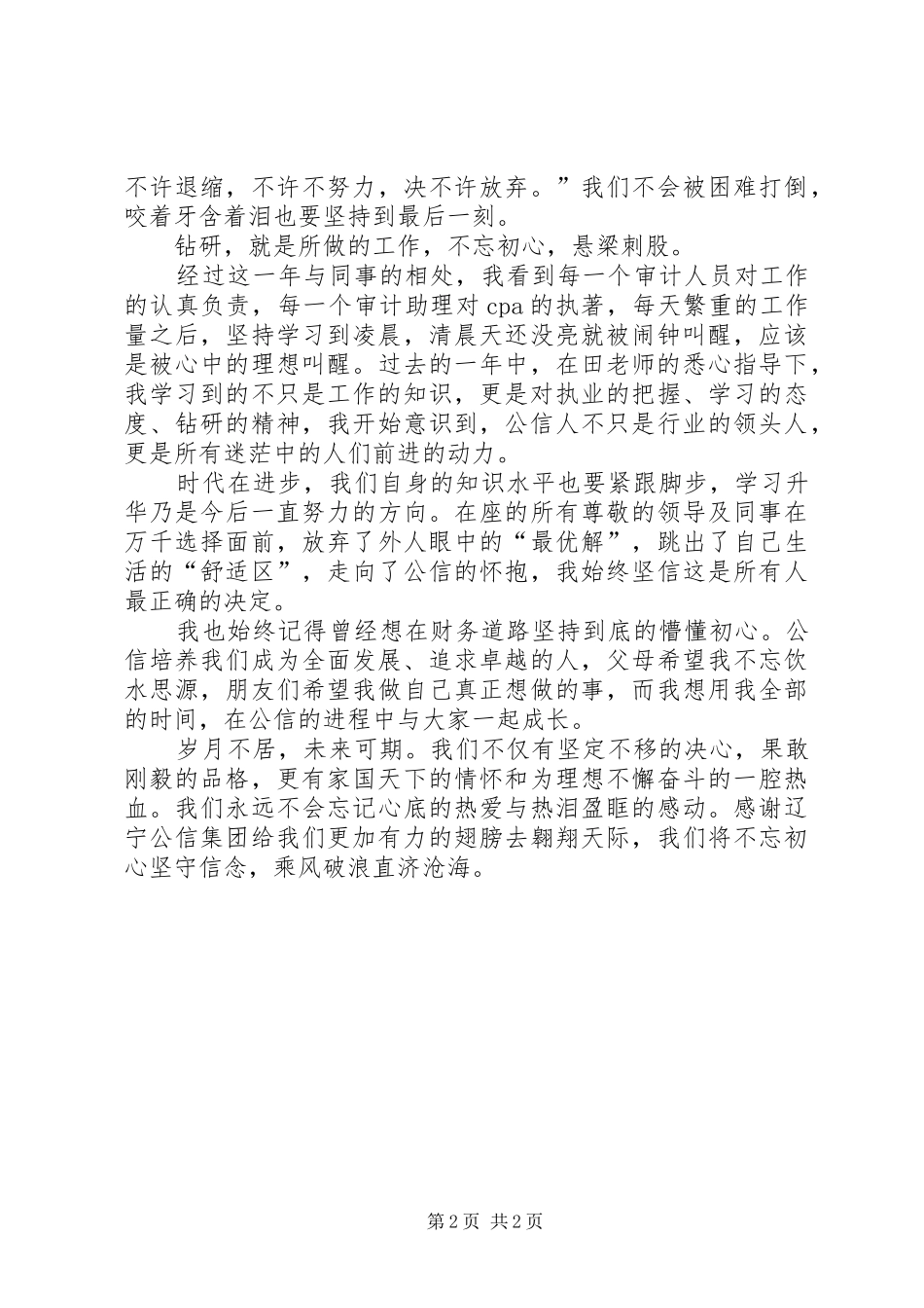 2024年公信集团审计个人工作总结_第2页