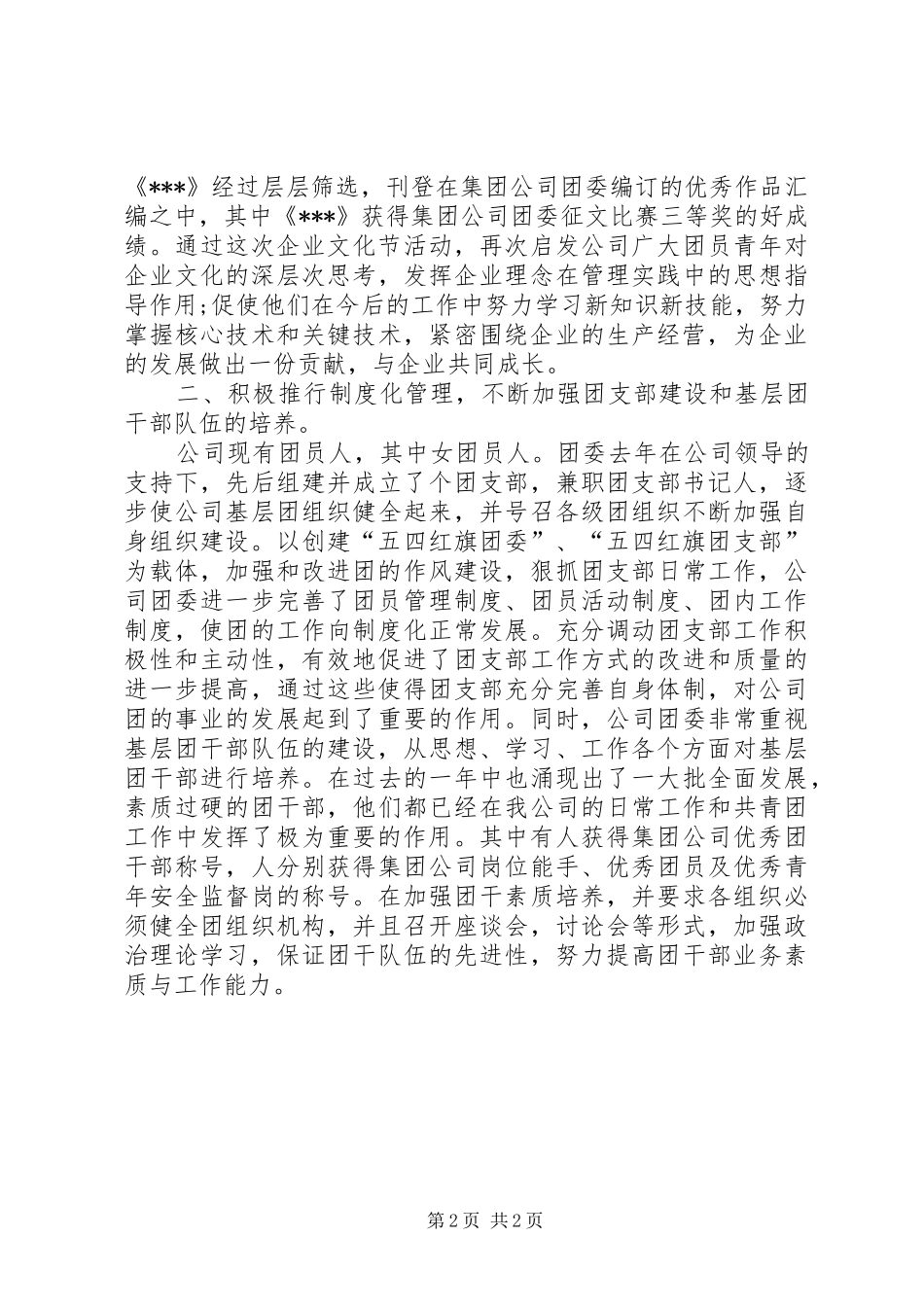 2024年公司五四红旗团委申报材料_第2页