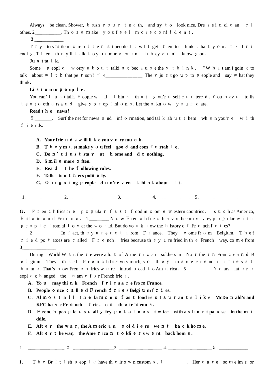 2024年八年级英语上册七选五专项练习_第2页