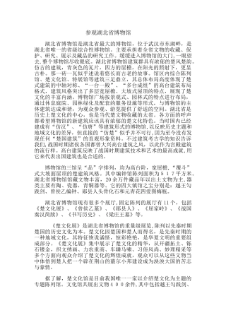 2024年参观湖北省博物馆