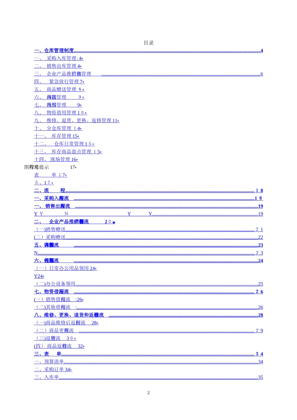 2024年仓库管理制度仓库管理流程仓库管理表单_第2页