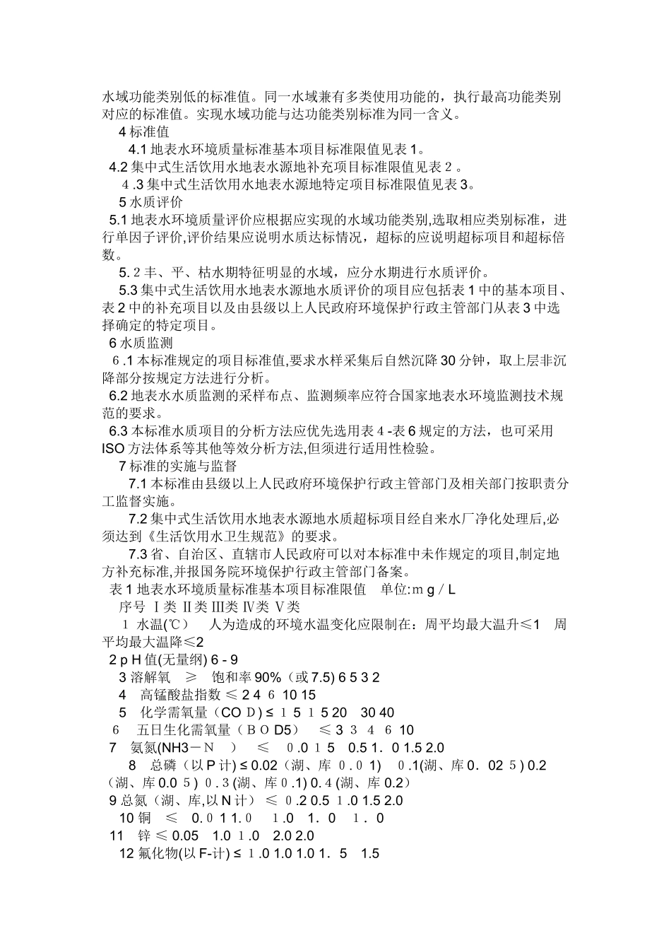 2024年地表水环境质量标准_第3页