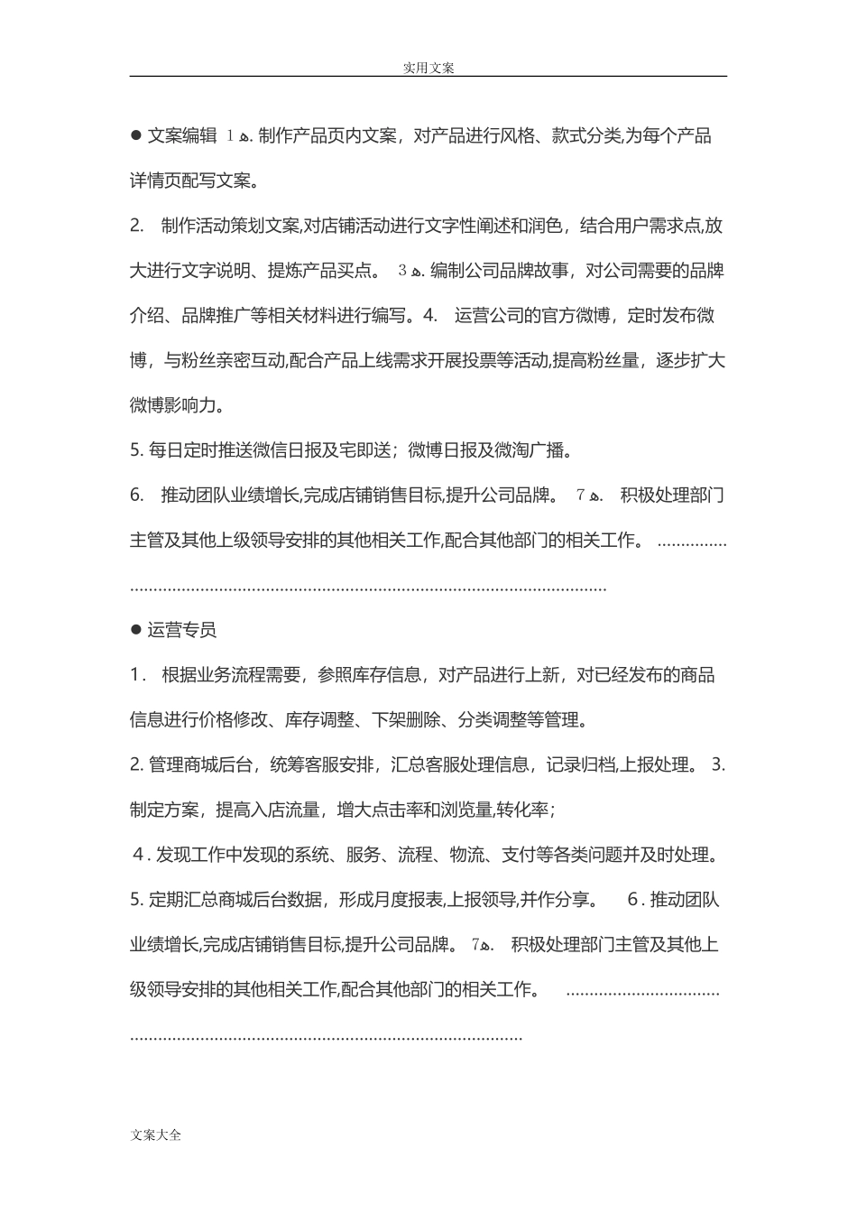 2024年电商运营团队岗位和职责完整版_第3页