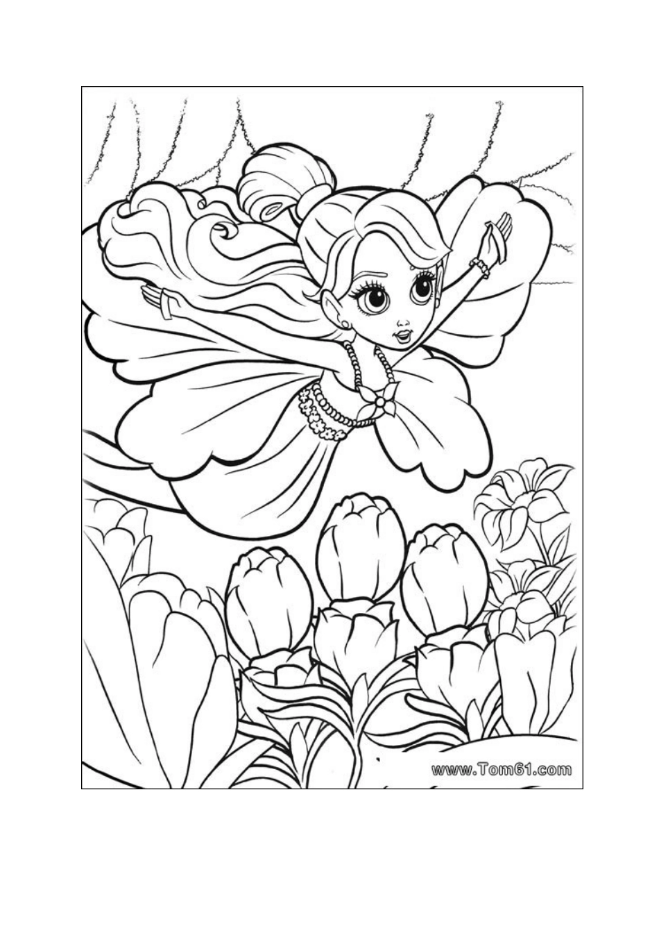 2024年儿童公主涂色画_第3页