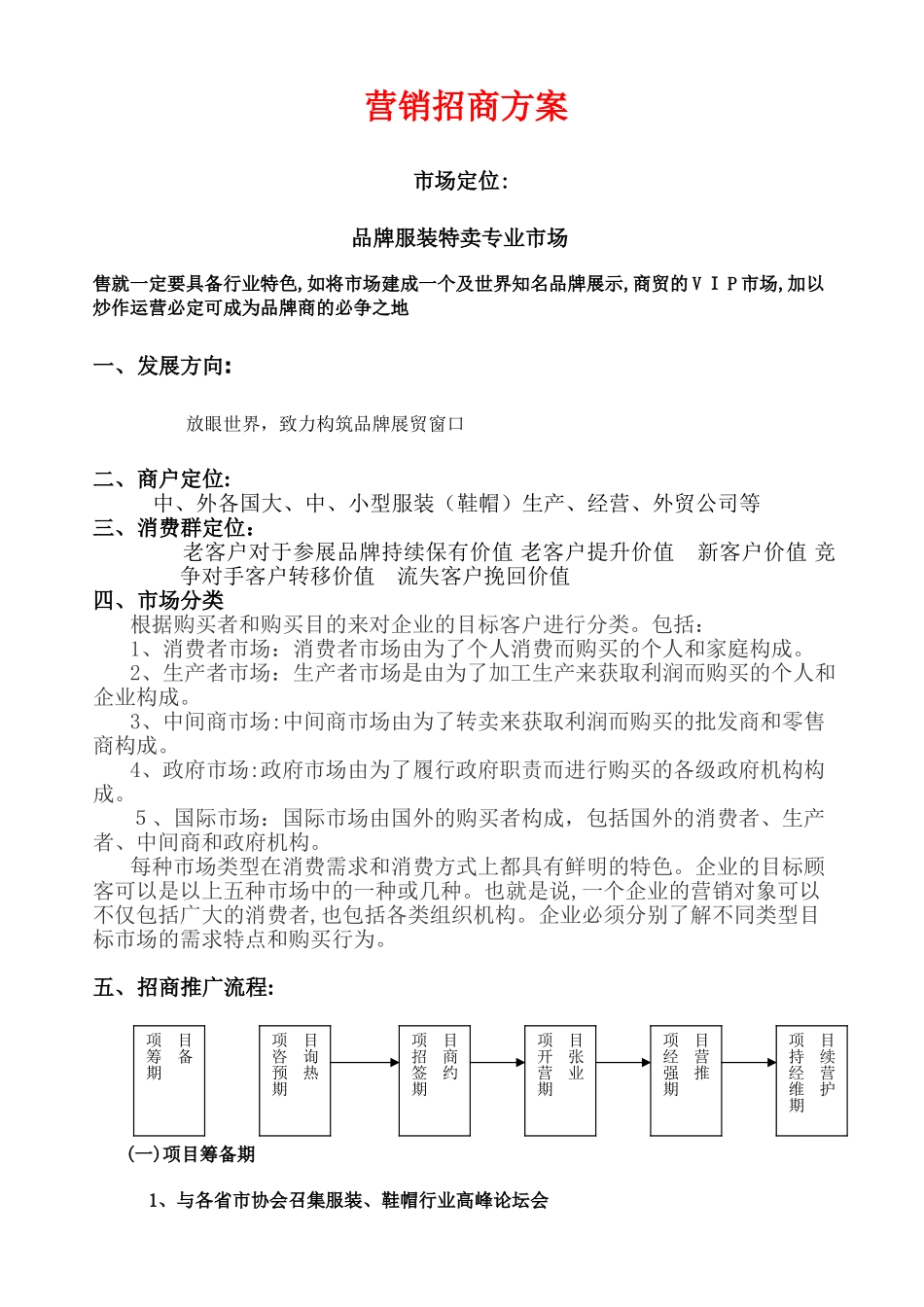 2024年服装整合营销招商方案_第1页