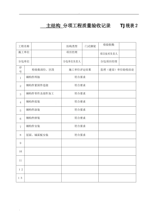 2024年钢结构工程竣工验收资料