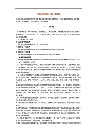 2024年工程设计资质标准