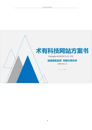 2024年公司网站建设规划方案