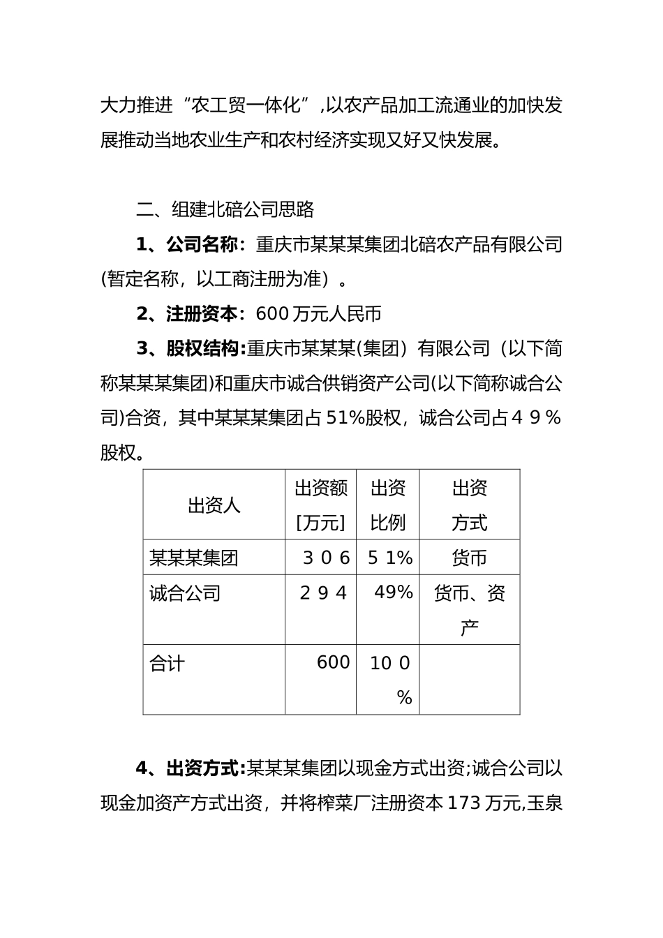 2024年公司组建方案范文_第2页