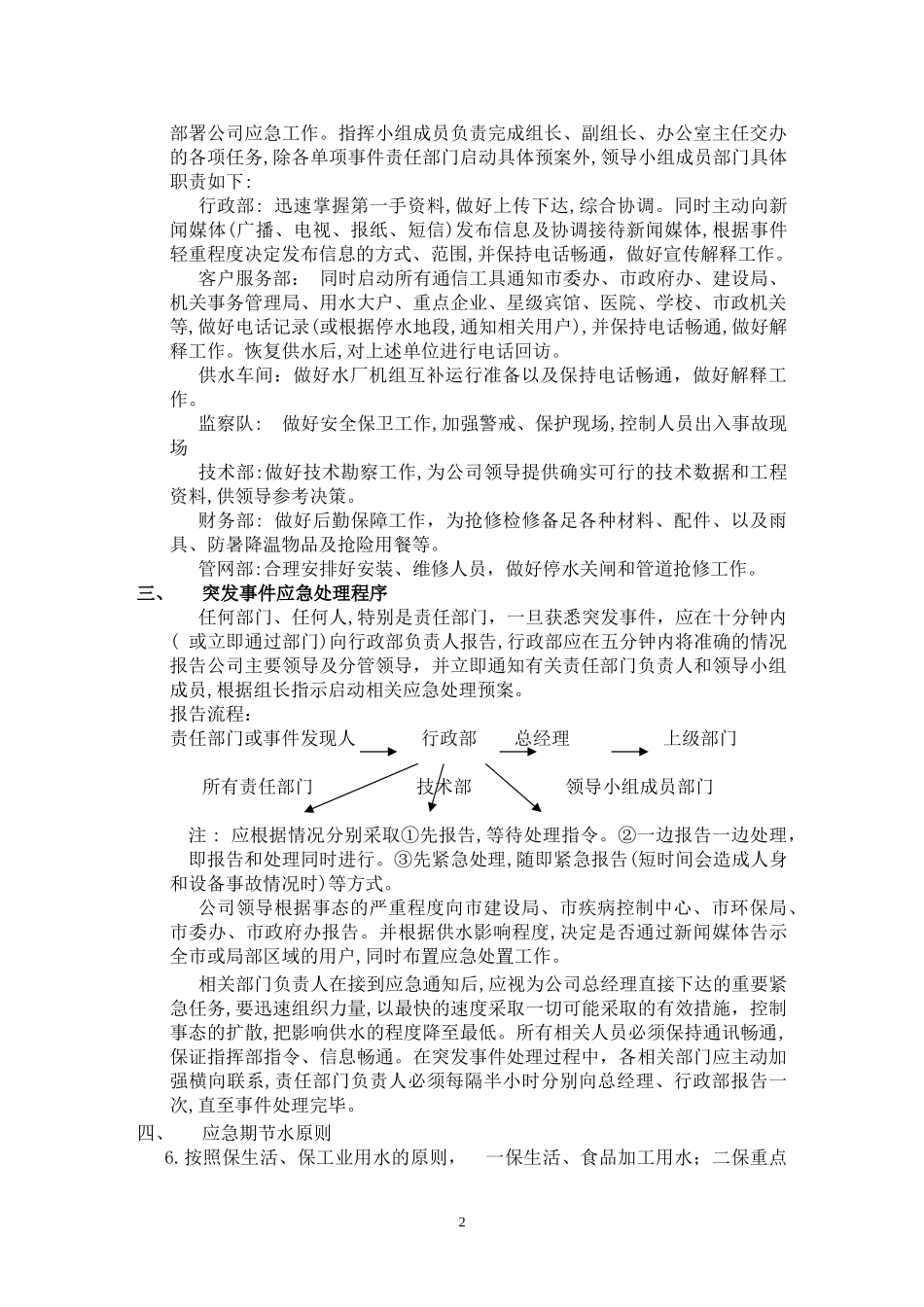 2024年供水突发事件应急预案_第2页