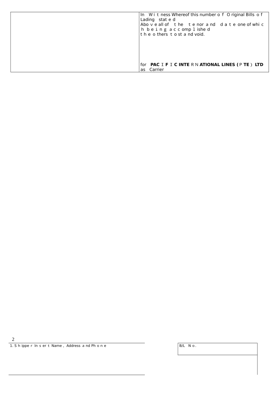 2024年海运提单模板大全_第2页