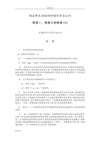 2024年华盛顿公约附录