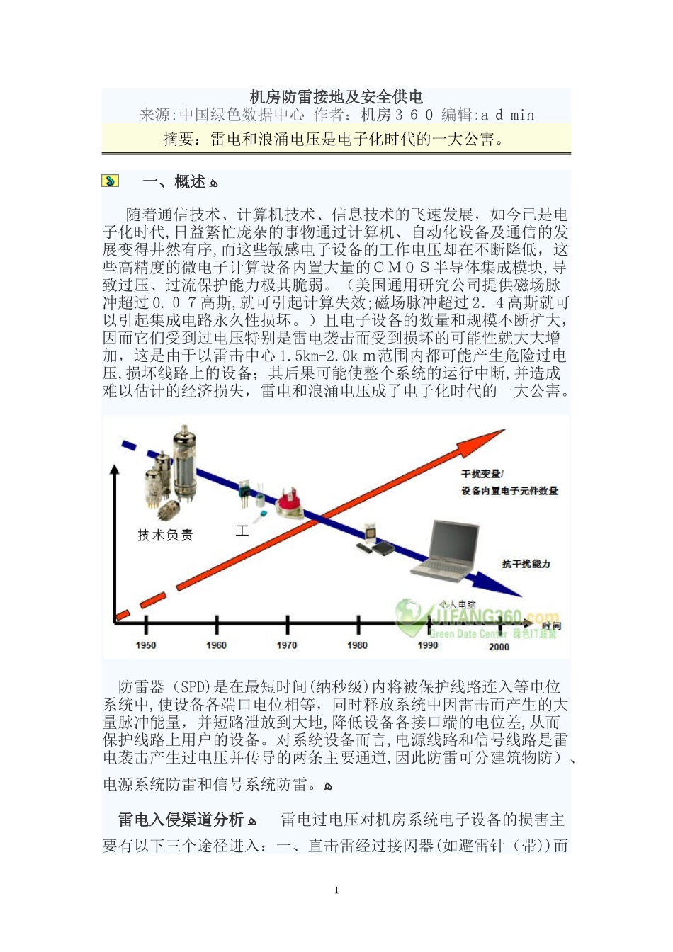 2024年机房防雷接地及供电_第1页