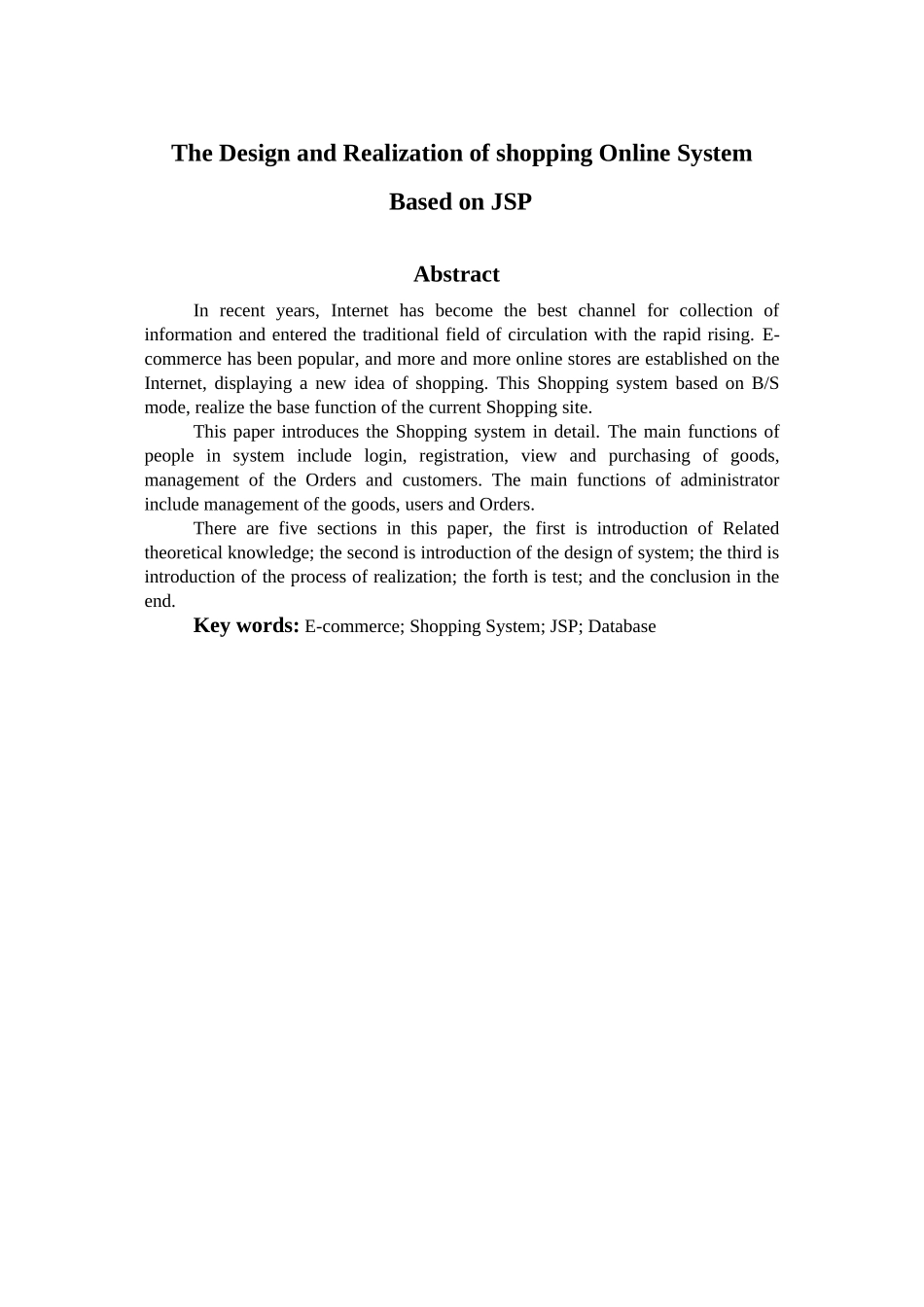 2024年基于JSP的网上购物系统的设计与实现_第2页