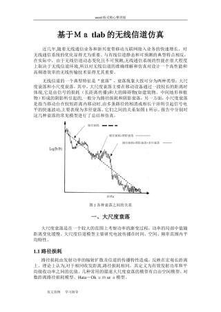 2024年基于Matlab的无线信道仿真