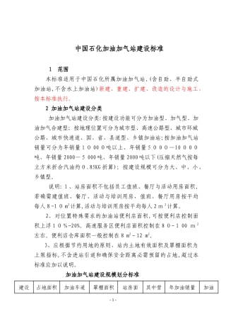 2024年加油站建设标准