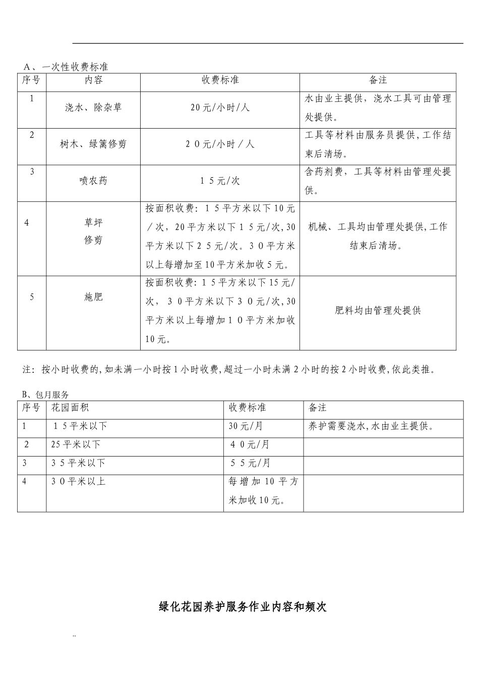 2024年家政服务清洁价格表_第2页