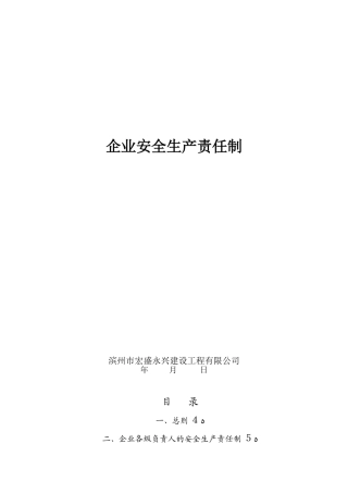 2024年建筑企业安全生产责任制